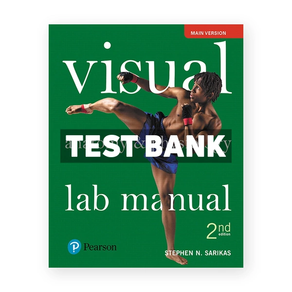 Visual Anatomy and Physiology Lab Manual Main Version 2nd edition Sarikas Test Bank