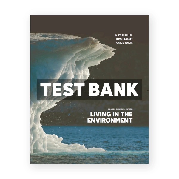 Living in the Environment (Canadian) 4th edition Miller Test Bank