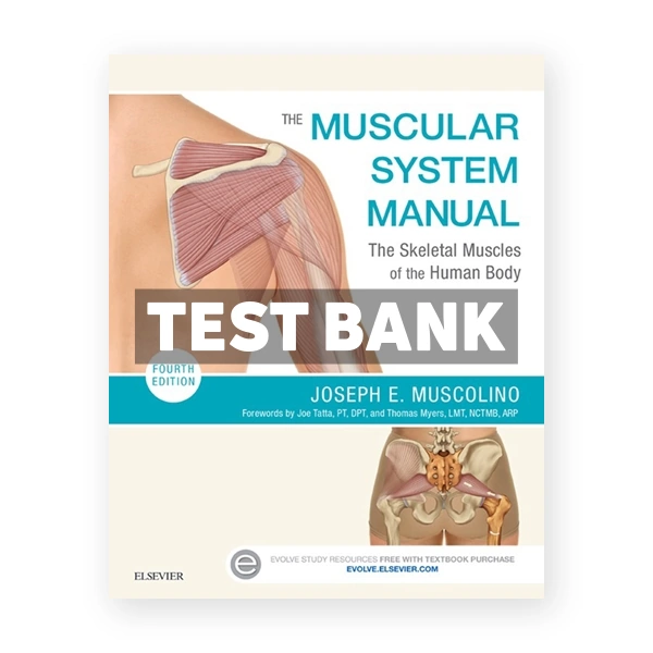 Muscular System Manual 4th edition Muscolino Test Bank