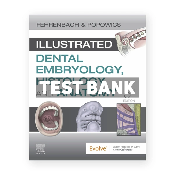 Illustrated Dental Embryology Histology and Anatomy 5th edition Fehrenbach Test Bank