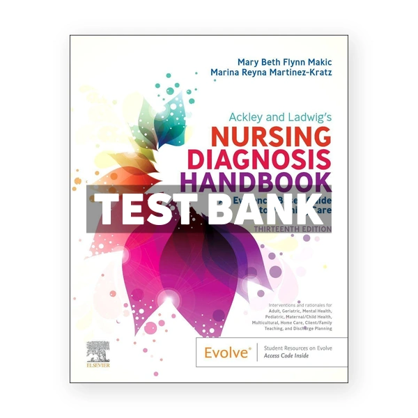 Ackley and Ladwig's Nursing Diagnosis Handbook 13th edition Makic Test Bank