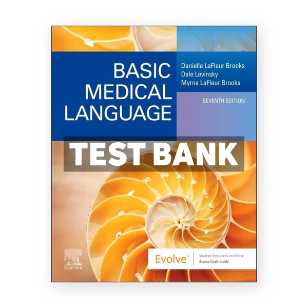 Basic Medical Language with Flash Cards 7th edition Brooks Test Bank