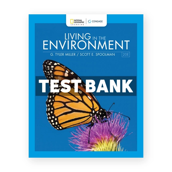 Living in the Environment 20th edition Miller Test Bank
