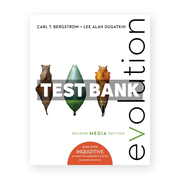 Evolution Media Update 2nd edition Bergstrom Test Bank
