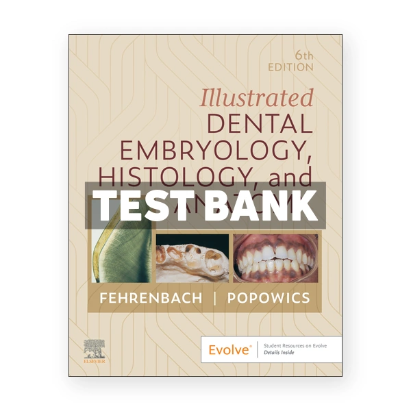 Illustrated Dental Embryology Histology and Anatomy 6th edition Fehrenbach Test Bank