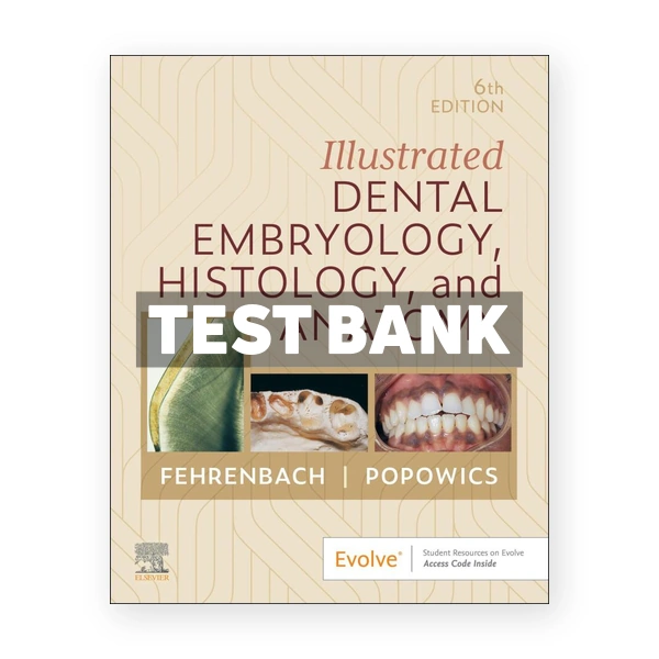 Illustrated Dental Embryology Histology and Anatomy 6th edition Fehrenbach Test Bank