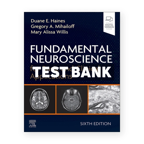Fundamental Neuroscience for Basic and Clinical Applications 6th edition Haines Test Bank