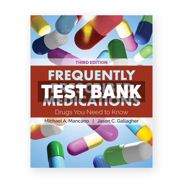 Frequently Prescribed Medications 3rd edition Mancano Test Bank