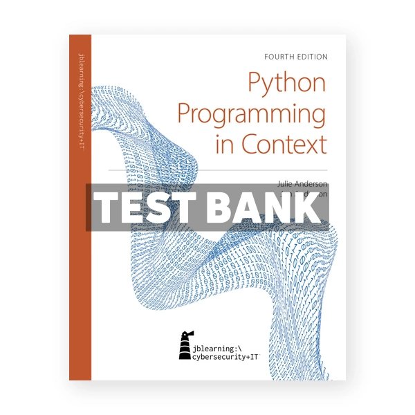Python Programming in Context 4th edition Anderson Test Bank