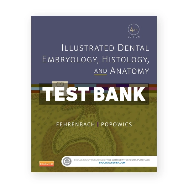 Illustrated Dental Embryology Histology and Anatomy 4th edition Fehrenbach Test Bank