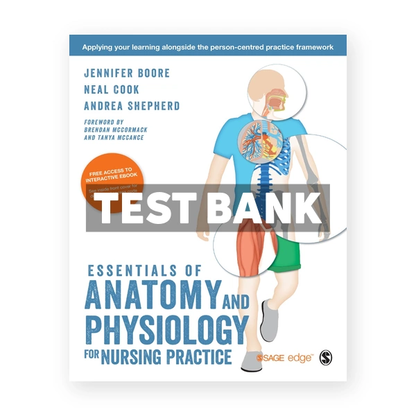 Essentials of Anatomy and Physiology for Nursing Practice 1st edition Boore Test Bank