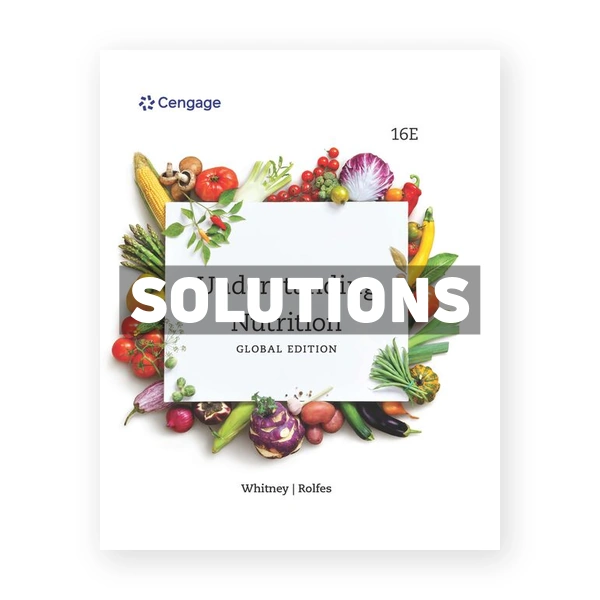 Understanding Nutrition International Edition 16th edition Whitney Solutions Manual